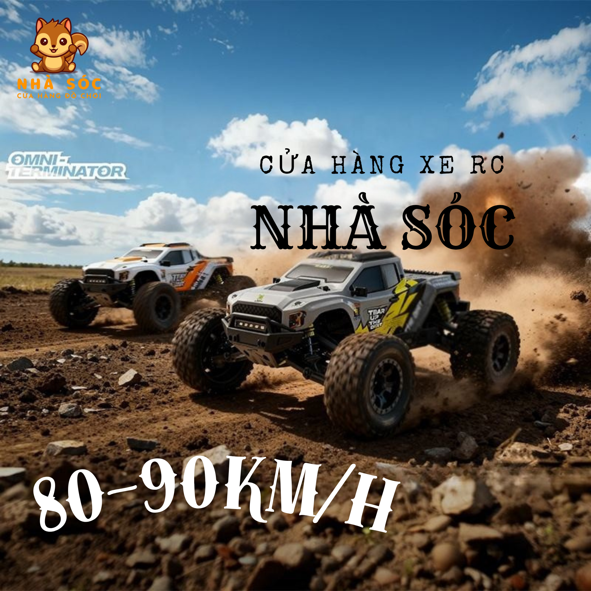 Xe Điều Khiển Địa Hình RC OMNI TERMINATOR – Brushless Siêu Mạnh, Chạy Tốc Độ Cao, Leo Núi Cực Đỉnh - Ảnh 2