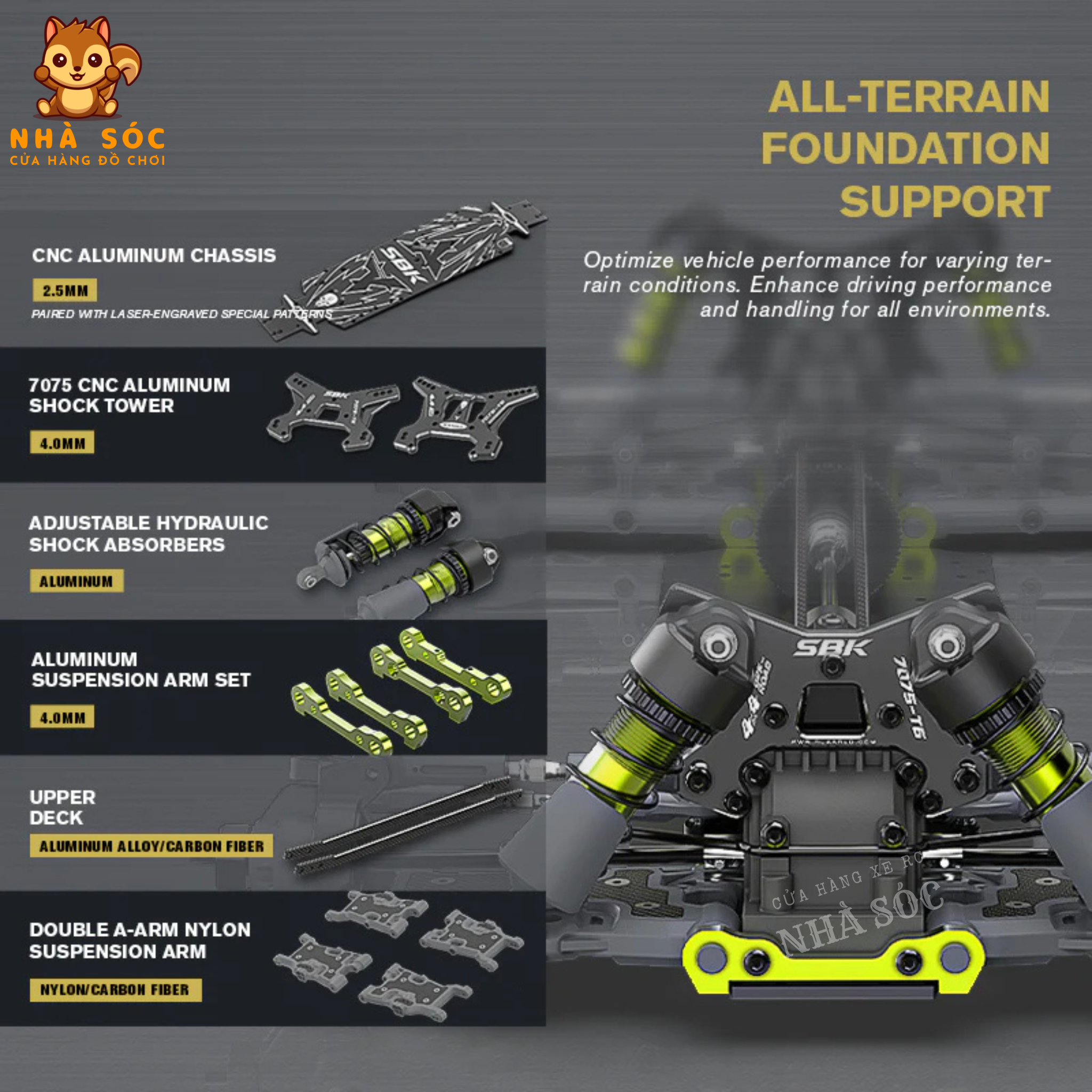 Rlaarlo SBK10 Xe Đua Điều Khiển Từ Xa Phiên Bản Carbon Fiber, Tỉ Lệ 1/10, Không Chổi Than Brushless - Ảnh 3