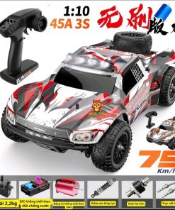 Xe ô tô PX 201E tỉ lệ 1:10, tốc độ cao 80km/h, ESC 45A pin li-po 3S, đèn LED, động cơ bruhless