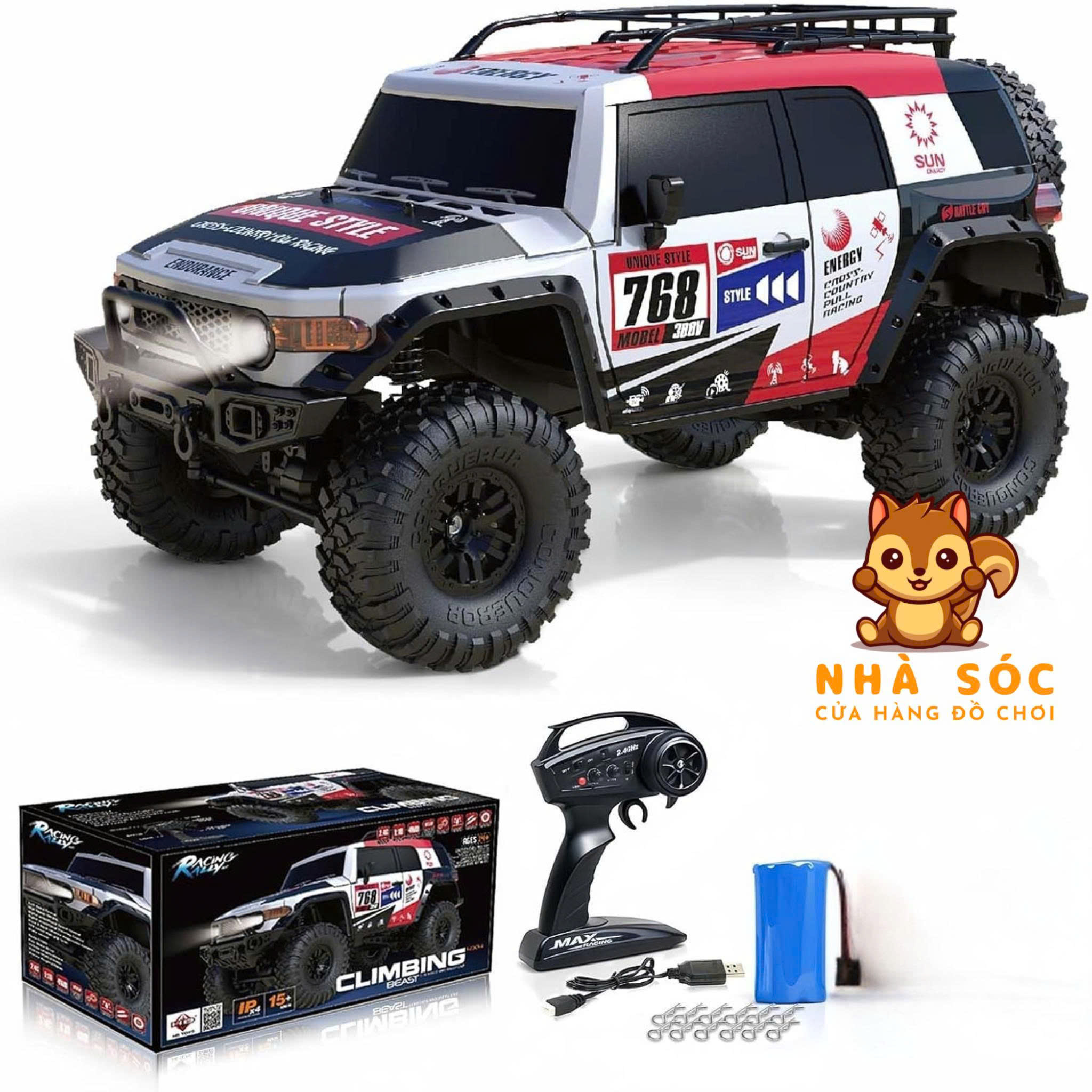 HB-ZP1008 – Xe Ô Tô Địa Hình Điều Khiển Từ Xa 4WD Cực Chất