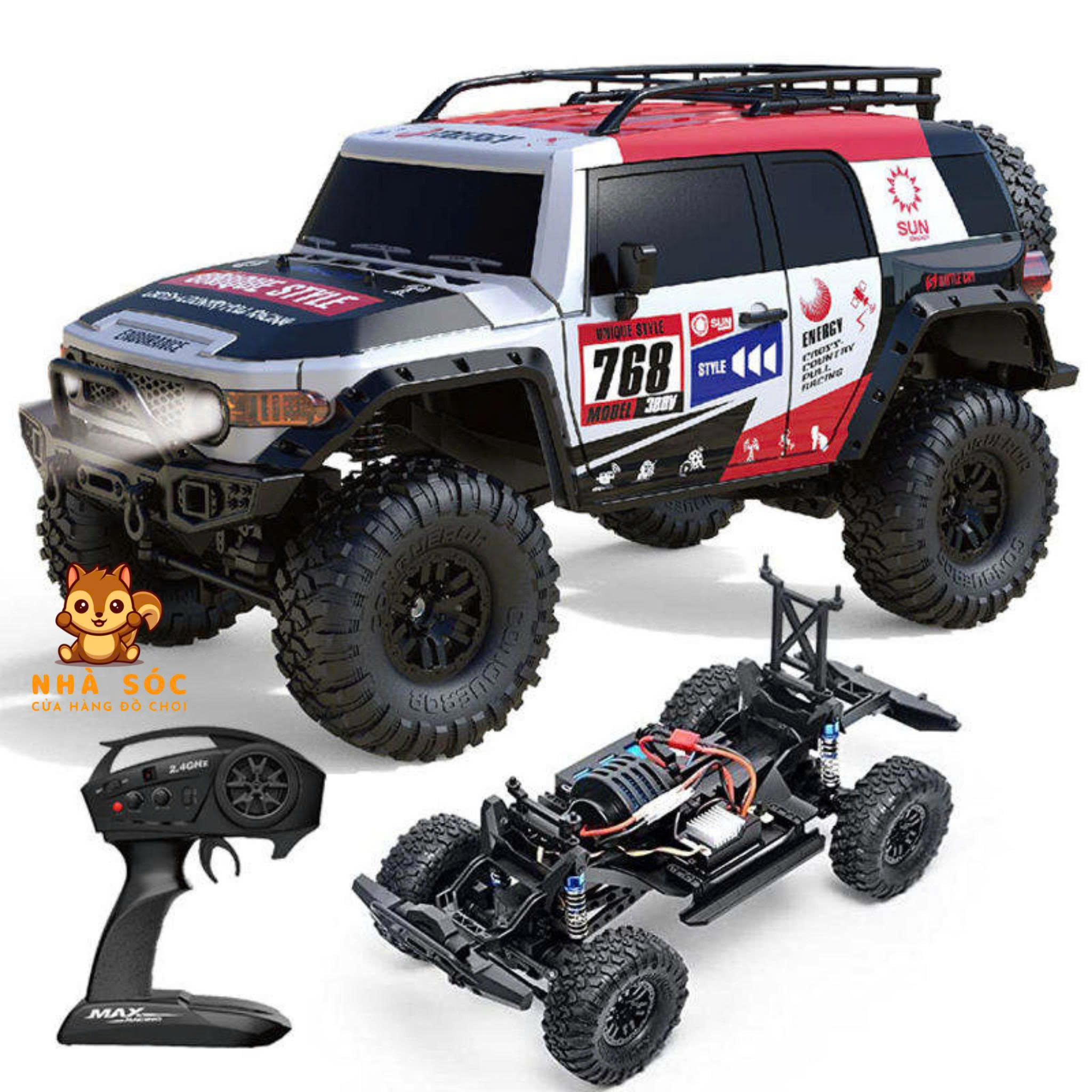 HB-ZP1008 – Xe Ô Tô Địa Hình Điều Khiển Từ Xa 4WD Cực Chất - Ảnh 4