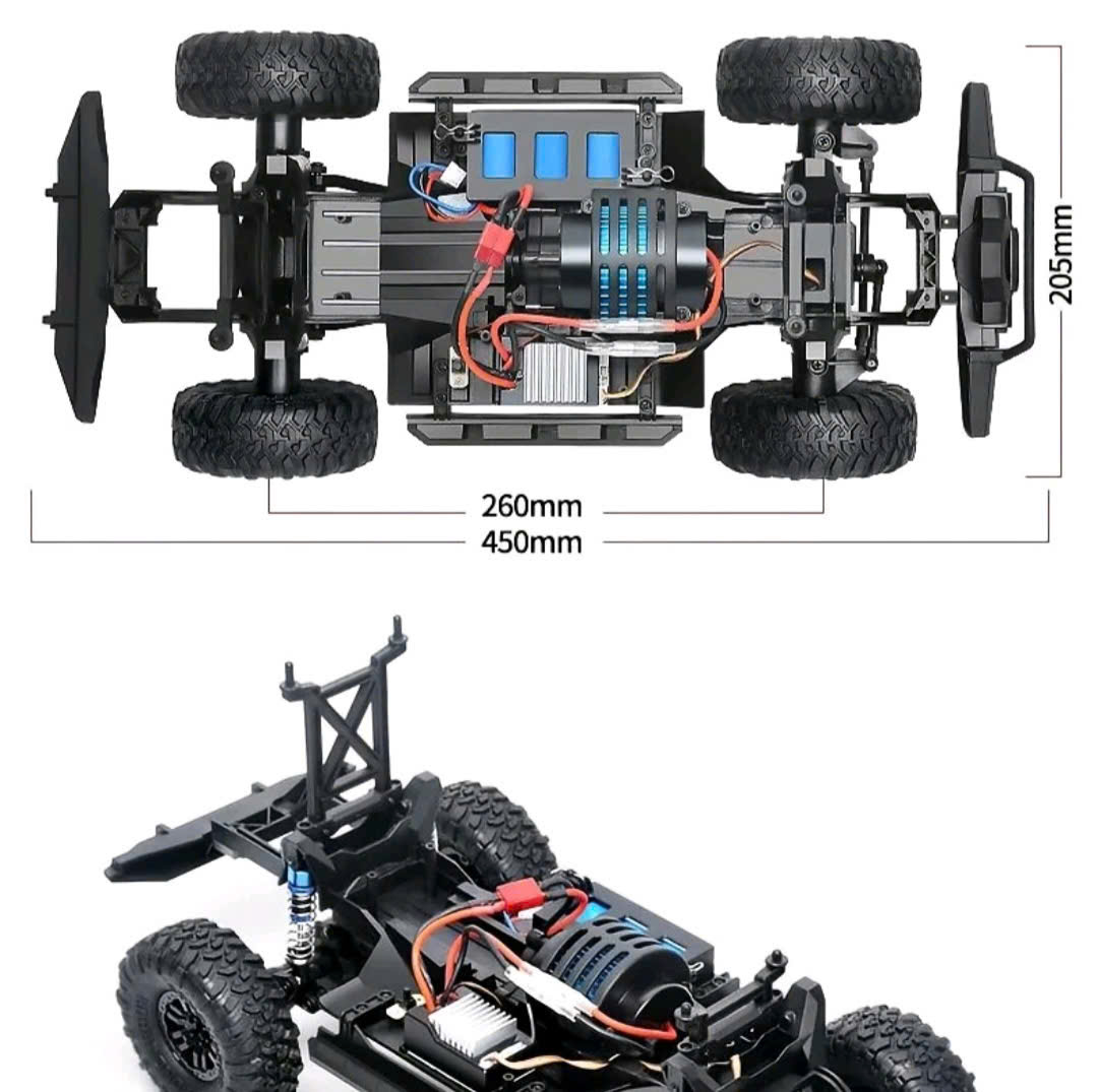 HB-ZP1005 – Xe Ô Tô Địa Hình Điều Khiển Từ Xa 4WD Tỷ Lệ 1:10 - Ảnh 5