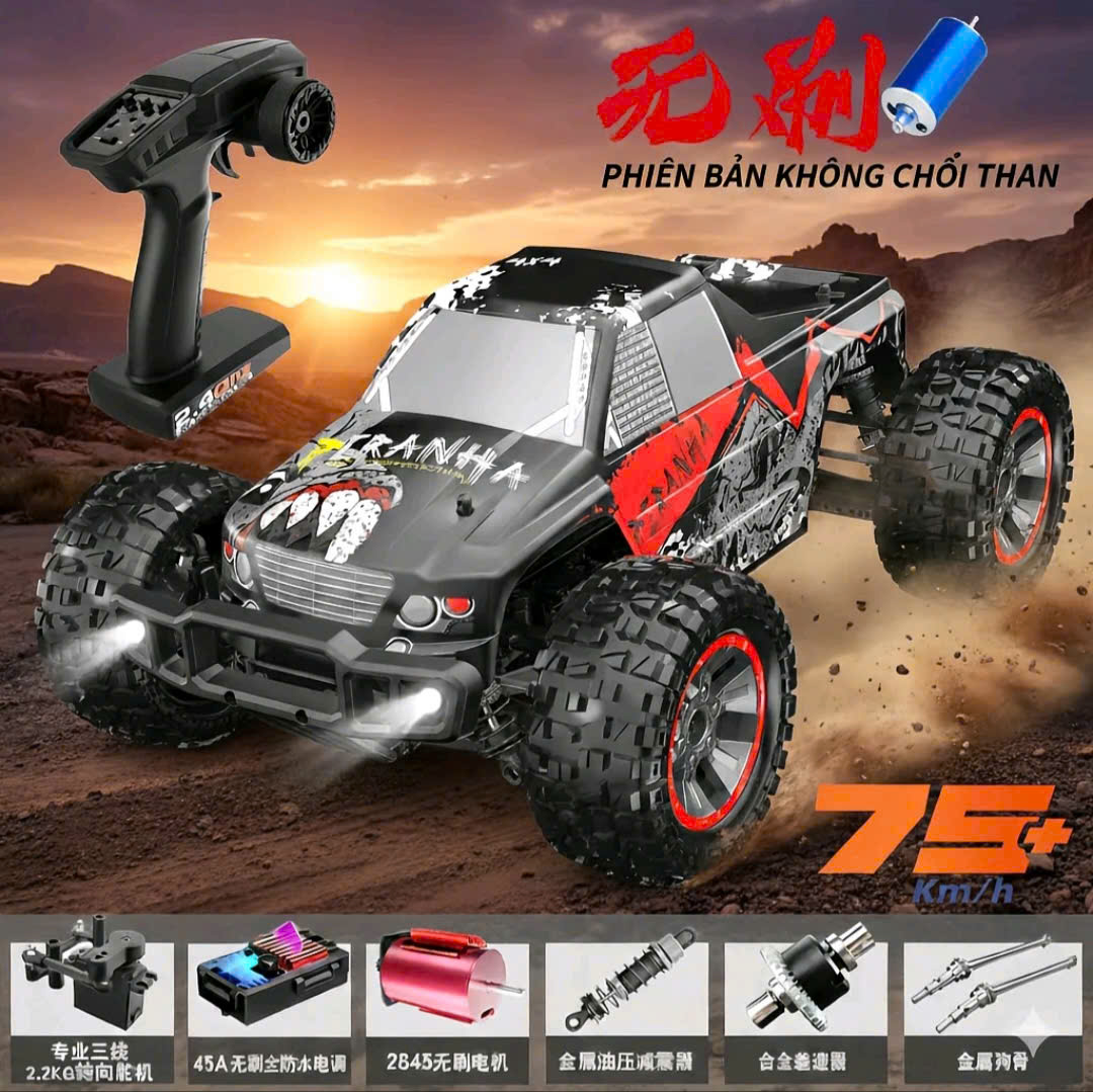 PX200E – Xe Địa Hình Điều Khiển Từ Xa Động Cơ Không Chổi Than Brushless 4WD Tốc Độ 60+ km/h - Ảnh 2